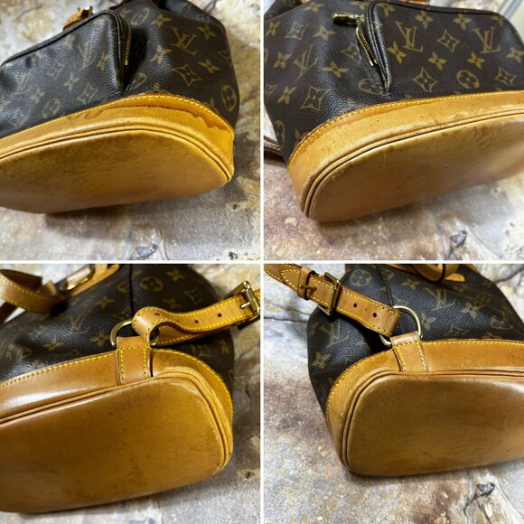 Louis Vuitton Montsouris MM Monogram Canvas Backpack Brown M51137 - Picture 6 of 13